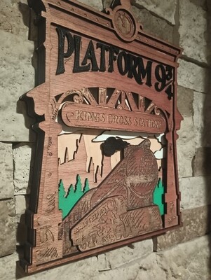 PLATFORM 12&quot;x9&quot; 3D Wall Art