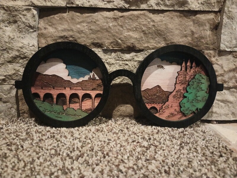 Wizard Glasses 11&quot;x5&quot; 3D Wall Art