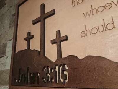 John 3:16 3D Wall Art