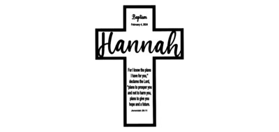 Personalized Christian Cross