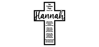 Personalized Christian Cross