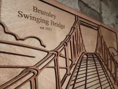 BRUMLEY SWINGING BRIDGE 3D Artwork
