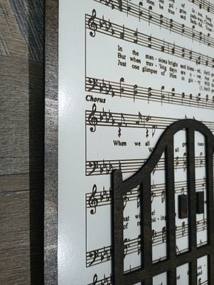 When We All Get to Heaven Hymn 10&quot;x14&quot; 3D Wall