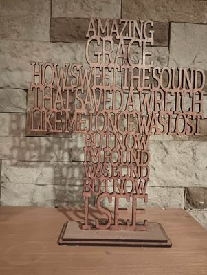 Crosses &amp; Trees Word 3D Art