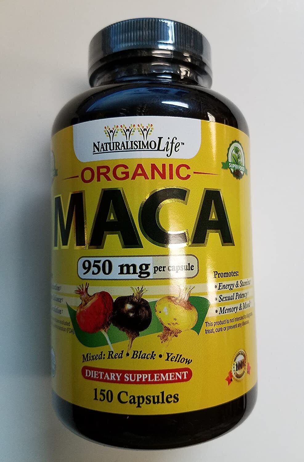 Maca Organic (150 cap) 950 Mg