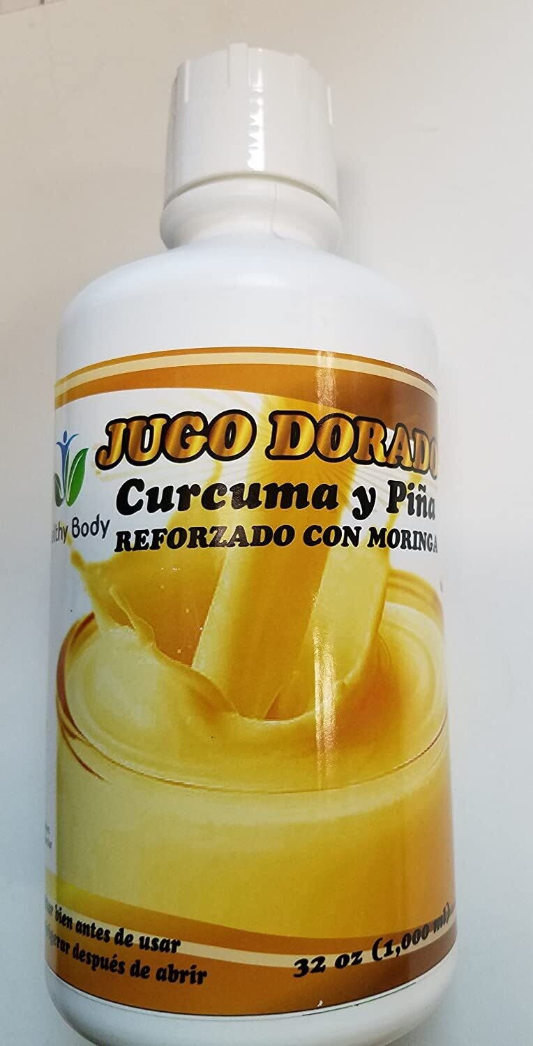 Jugo Dorado con Curcuma y Piña