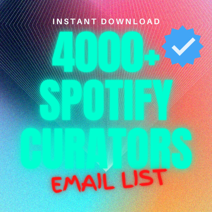 4000+ SPOTIFY PLAYLIST CURATORS CONTACTS 2022 - INSTANT DOWNLOAD | UPDATED APRIL 2022