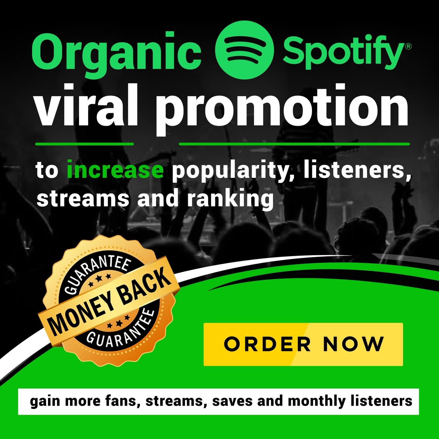 UP TO 1 MILLION+ ORGANIC ALGORITHM RANKING FROM PLAYLIST PLACEMENTS. GUARANTEED PLACEMENT OR FULL REFUND  | STARTS IN 24 HOURS | 🛑 STRICTLY BY INVITATION | CLICK CHECKBOX TO ADD MORE ✅
