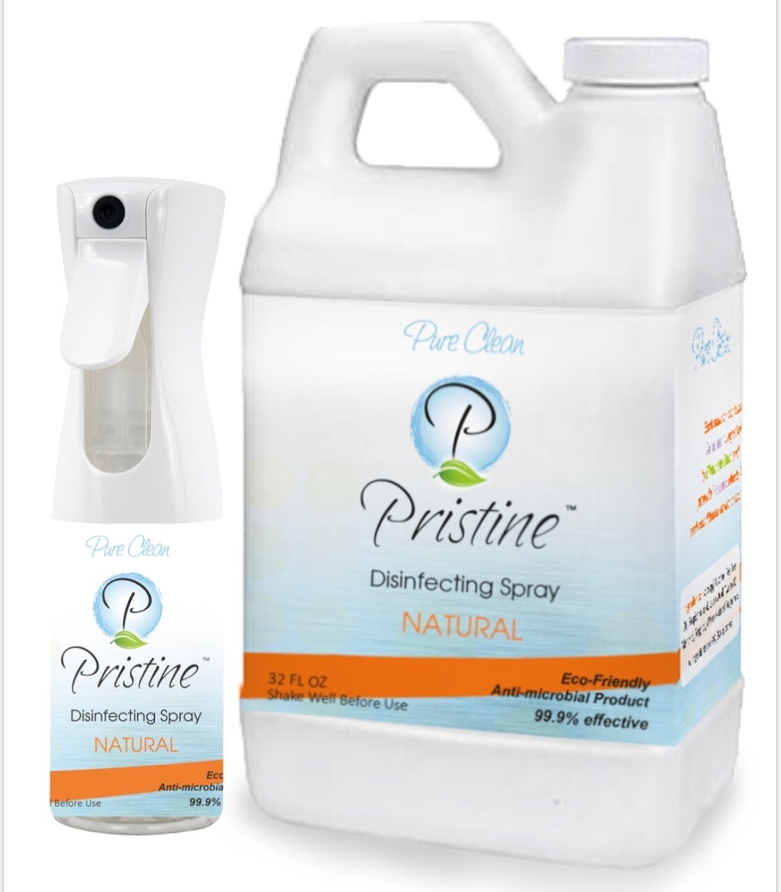 Pristine 5 oz Bottle &amp; 32 oz Refill Jug  Combo - Natural