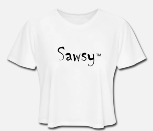 SAWSY Women&#39;s Crop Top-White