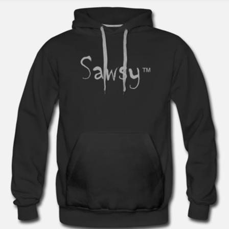 SAWSY Premium Hoodie - Black &amp; Grey