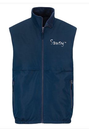 SAWSY Reversible Charger Vest - Blue