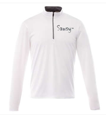 SAWSY Men&#39;s Vega Tech Quarter Zip - white
