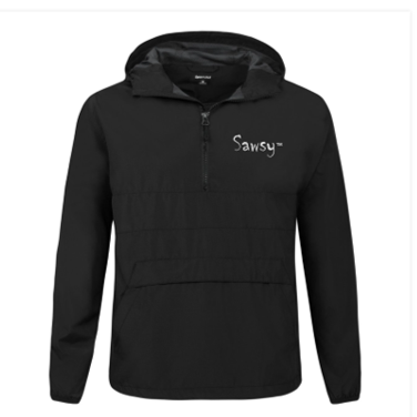 SAWSY Zipped Pocket Anorak - black