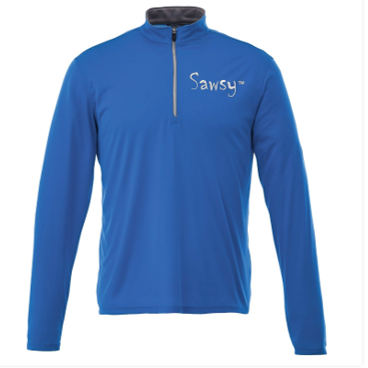 SAWSY Men&#39;s Vega Tech Quarter Zip - royal