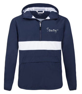 SAWSY Zipped Pocket Anorak - blue