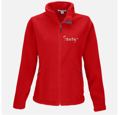 SAWSY Women’s Value Fleece Jacket-red