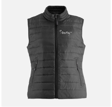 SAWSY Women’s Puffer Vest - black