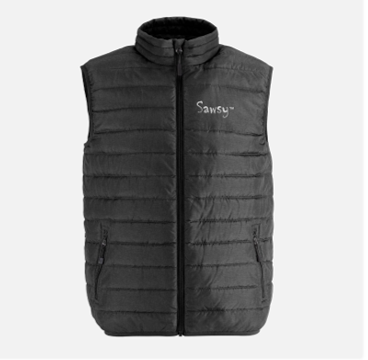 SAWSY Men’s Puffer Vest - black