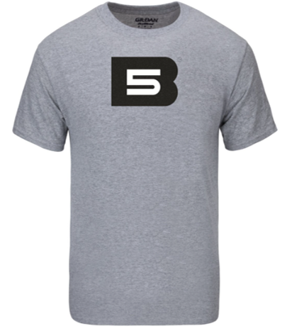 B5 T-Shirt, Grey w/ Black &amp; White B5 Logo