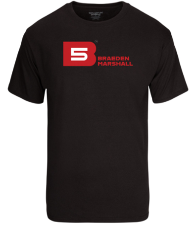 B5 T-Shirt, Black w/ Red &amp; White B5 Logo