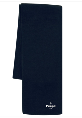 PEEPS Embroidered Scarf, Navy w/White Logo