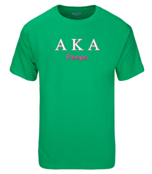 PEEPS Greek T-shirt - AKA Green2