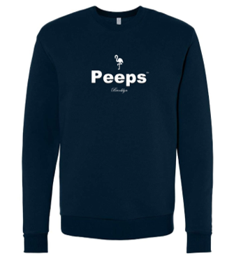 PEEPS Cozy Fleece Sweatshirt - Navy w/White Logo