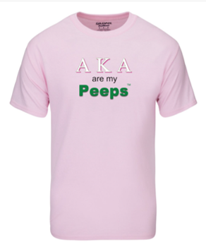 PEEPS Greek T-shirt - AKA Pink1