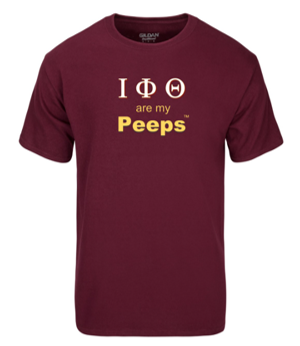 PEEPS Greek T-shirt - IOTA Maroon2