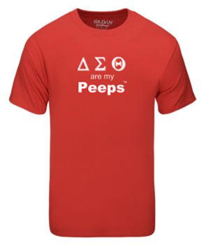 PEEPS Greek T-shirt - DELTA Red