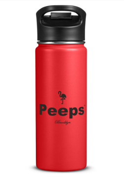 PEEPS Brand Water Bottle - Red w/Black Logo