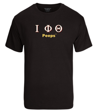 PEEPS Greek T-shirt - IOTA Black