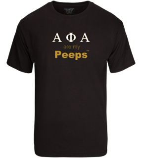 PEEPS Greek T-shirt - ALPHA Black2