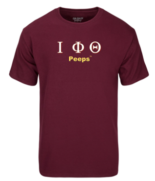 PEEPS Greek T-shirt - IOTA Maroon1