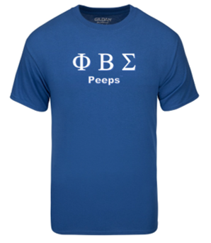 PEEPS Greek T-shirt - SIGMA Blue2