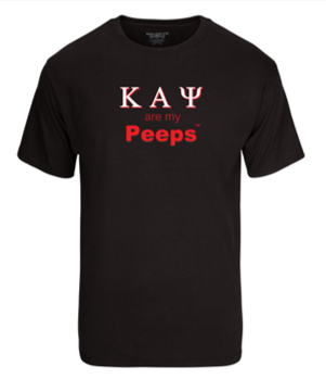 PEEPS Greek T-shirt - KAPPA Black1