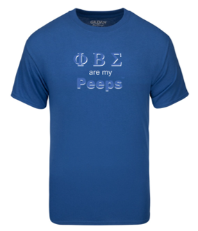 PEEPS Greek T-shirt - SIGMA Blue1