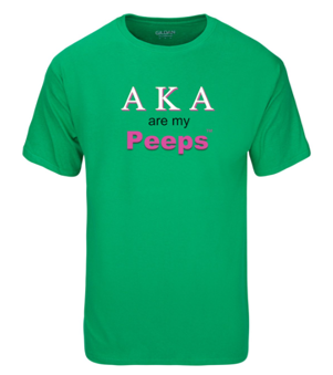 PEEPS Greek T-shirt - AKA Green1