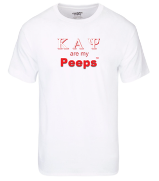 PEEPS Greek T-shirt - KAPPA White1