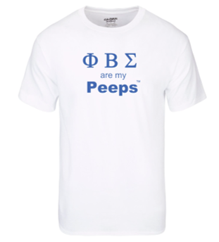PEEPS Greek T-shirt - SIGMA White2