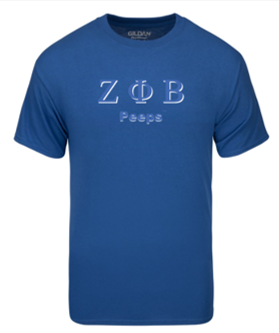 PEEPS Greek T-shirt - ZETA Blue