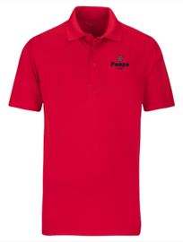 PEEPS2 Embroidered Polo Shirt - Red &amp; Black