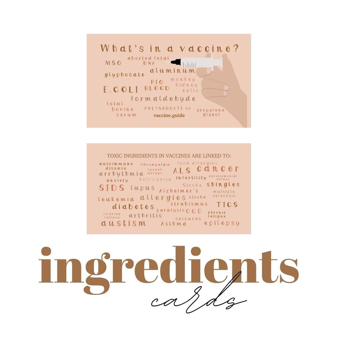 Ingredients Cards