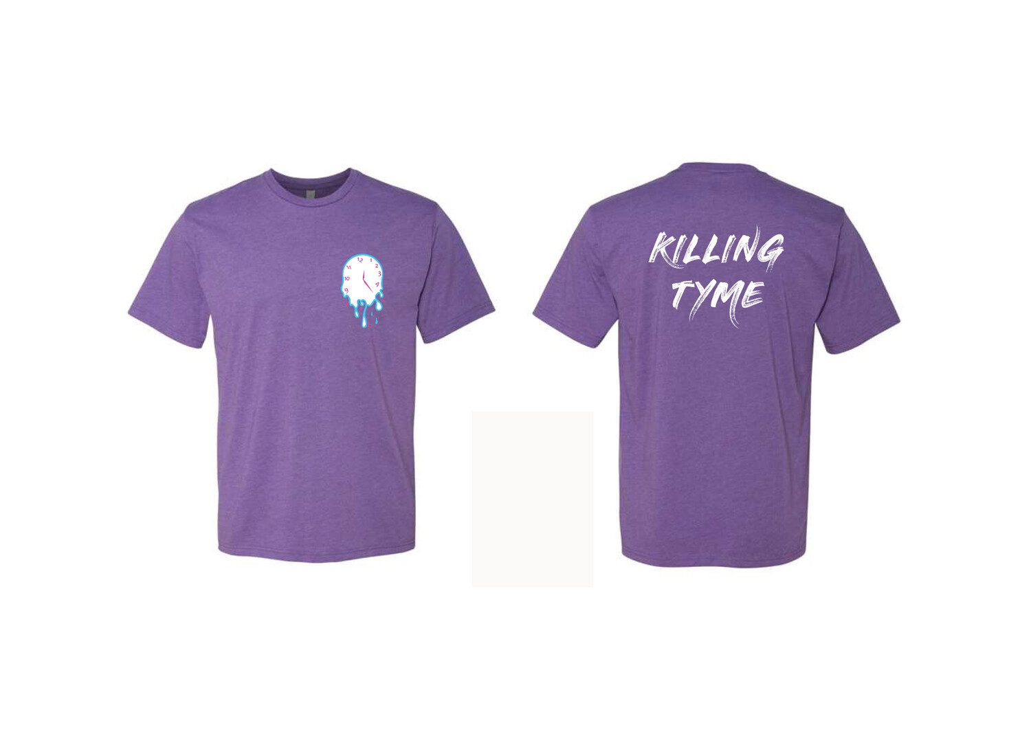 Killing Tyme Purple Melted Clock