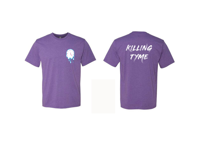 Killing Tyme Purple Melted Clock