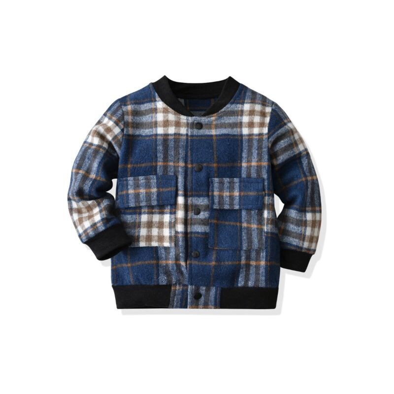 Checked Bomer Jacket