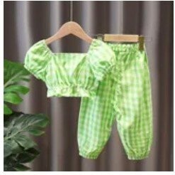 2-Piece Chic Plaid Set