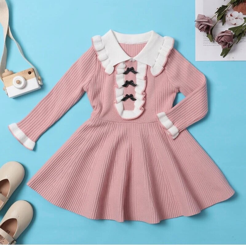 Long Sleeve Vintage Sweater Dress