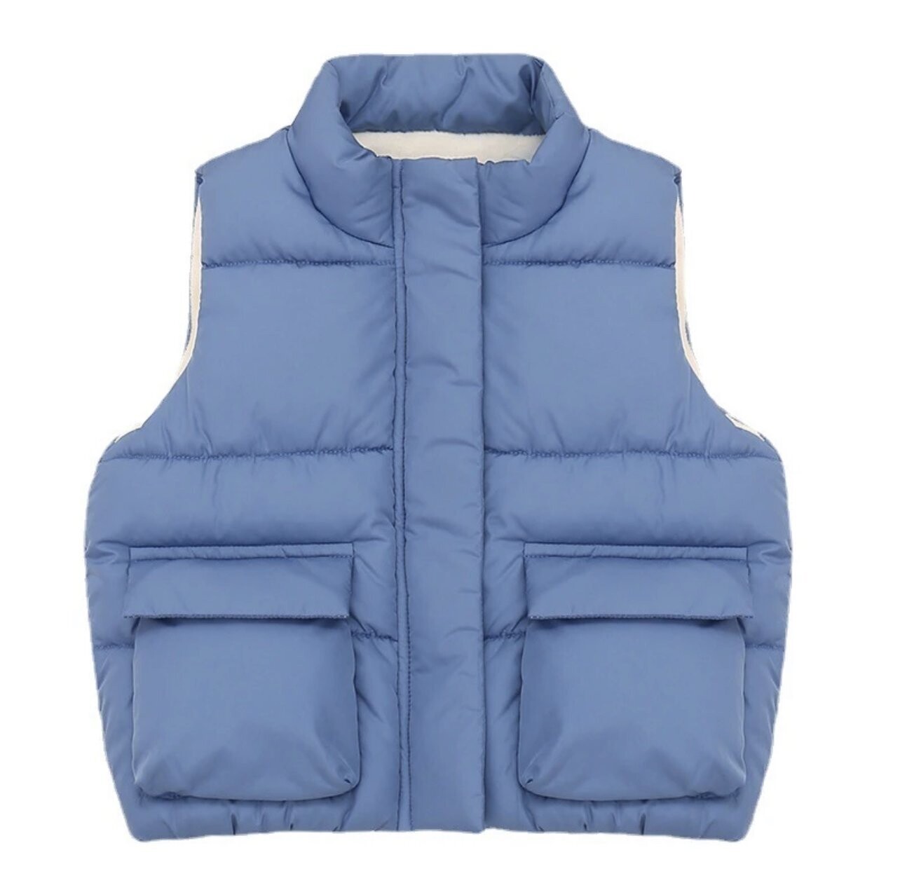 Boys Basic Solid Fleece-lined Vest